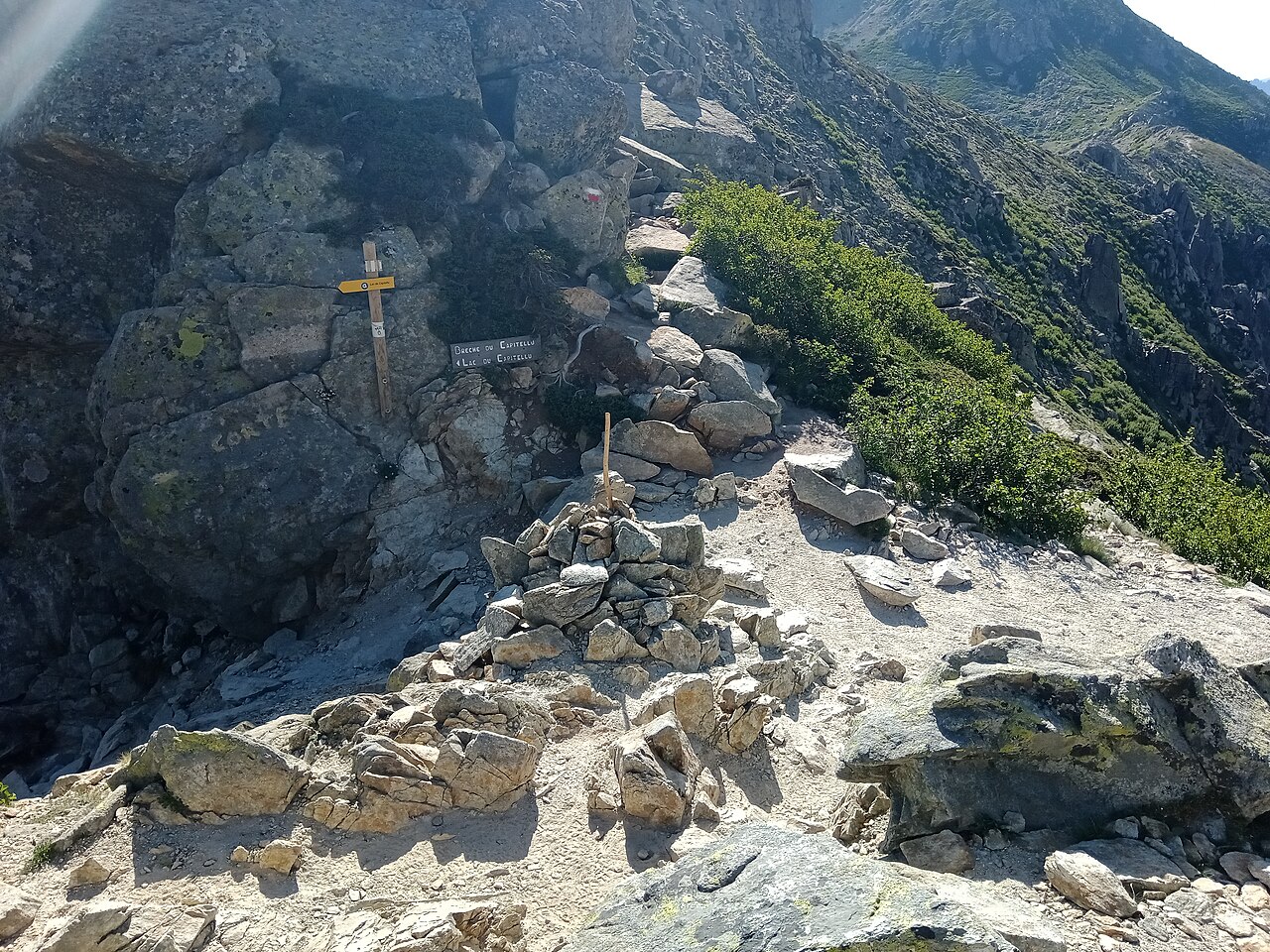 Brèche de Capitello, arête rocheuse GR20