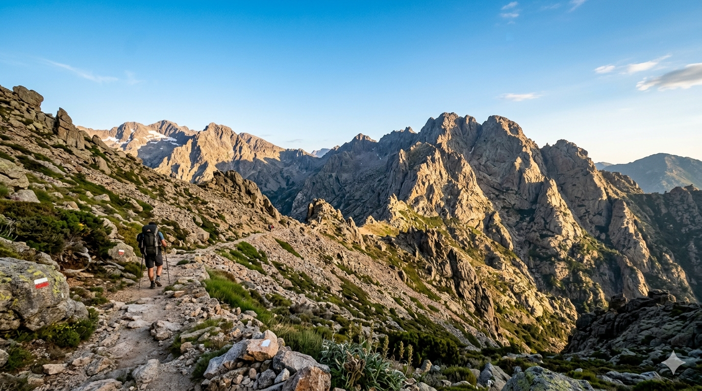 Carte interactive du GR20 Corse